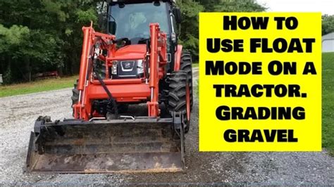 ride on skid steer float mode|how to use float position.